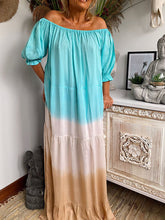 Load image into Gallery viewer, Retro Bohemian Loose Casual Tie Dye Dress