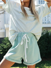 Load image into Gallery viewer, Casual Loose Striped Round Neck Two-piece Suit