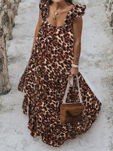 Load image into Gallery viewer, Fashion And Elegant Retro Leopard Print Long Dress
