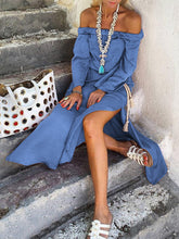 Load image into Gallery viewer, Plain Collar Casual Dress