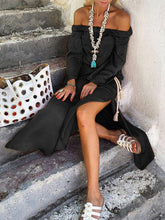 Load image into Gallery viewer, Plain Collar Casual Dress