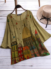 Load image into Gallery viewer, Olive Green Vintage Shirts & Tops