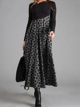 Load image into Gallery viewer, Fashion Casual V-neck Long-sleeved Leopard Print Dress