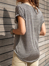 Load image into Gallery viewer, Casual V-Neck Short Sleeve Blouses Loose T-Shirts