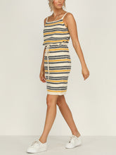 Load image into Gallery viewer, Striped Print Sleeveless Loose Dress