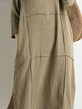 Load image into Gallery viewer, Casual Solid Color Fashion Line Split Dress