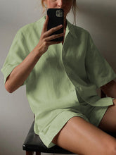 Load image into Gallery viewer, Casual Short Sleeve Women's Suit