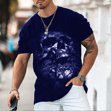 Load image into Gallery viewer, Men'S Skull Print Crew Neck Men'S T-Shirt