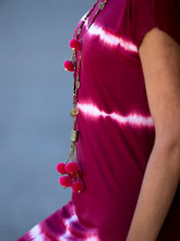 Load image into Gallery viewer, Short Sleeve Round Neck Tie-dye Casual Maxi Dress