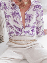 Load image into Gallery viewer, Vintage bohemian casual loose shirt