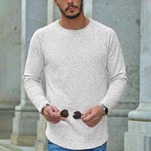 Load image into Gallery viewer, Men'S Solid Round Neck Long Sleeve Casual T-Shirt