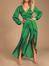 Load image into Gallery viewer, Elegant Sexy V-Neck Top Pants Set