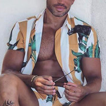 Load image into Gallery viewer, Men Striped Print Casual Style Two-Piece Suits