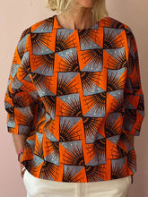 Load image into Gallery viewer, Fashion Round Neck Bohemian Print T-shirt