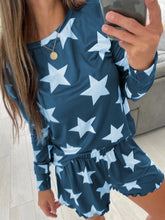 Load image into Gallery viewer, Casual Home Crew Neck Star Print Suit