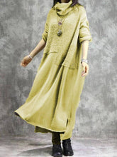 Load image into Gallery viewer, Knitted Solid Color Loose Long Casual Dress