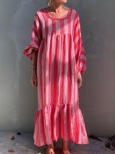 Load image into Gallery viewer, Square Neck Stripe Print Dress