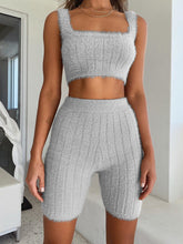 Load image into Gallery viewer, Monochrome Sling Knitted Loose Suit
