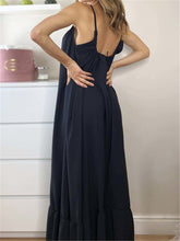 Load image into Gallery viewer, Elegant Loose Solid Color Sleeveless Casual Dress