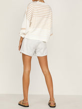 Load image into Gallery viewer, Casual Striped Top and Shorts Two-piece Set