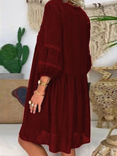 Load image into Gallery viewer, V-neck Loose Solid Color Casual Dresses