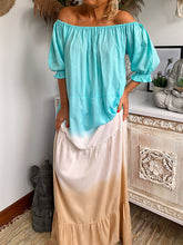 Load image into Gallery viewer, Retro Bohemian Loose Casual Tie Dye Dress