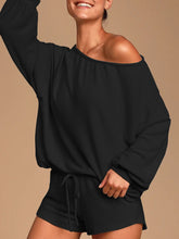 Load image into Gallery viewer, Casual Loose Solid Color Long Sleeve Two-piece Suit