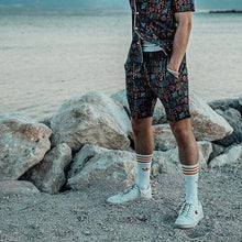 Load image into Gallery viewer, Men'S Multicolor Printed Short Sleeve Two-Piece Suit