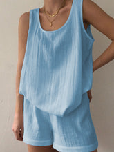 Load image into Gallery viewer, Casual Loose Solid Color Sleeveless Two-piece Suit