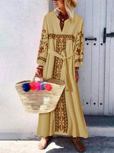 Load image into Gallery viewer, Fashionable Casual Bohemian Print Dress