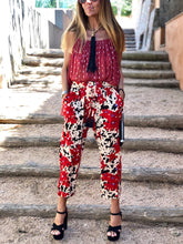 Load image into Gallery viewer, Bohemian Retro Casual Loose Sling Top Floral Pants Set