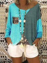 Load image into Gallery viewer, Leopard Print Pocket Set With Round Neck Panel