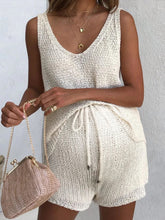 Load image into Gallery viewer, Vest Shorts Knitting Casual Two Piece Set