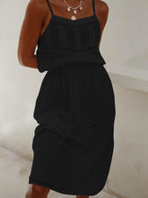 Load image into Gallery viewer, Casual Loose Solid Color Sling Sleeveless Dress