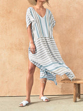 Load image into Gallery viewer, V-Neck Striped Print Dress
