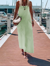 Load image into Gallery viewer, Sleeveless Solid Color Dress