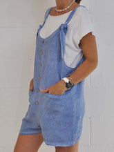 Load image into Gallery viewer, Casual Solid Color Slip Pocket Strappy Jumpsuit