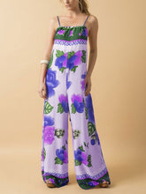 Load image into Gallery viewer, Fashion Suspender Printed Jumpsuit