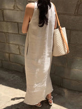 Load image into Gallery viewer, Fashionable Solid Color Sleeveless Casual Dress