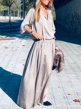 Load image into Gallery viewer, Simple And Loose Casual V-Neck Dress
