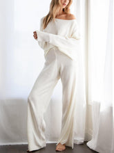 Load image into Gallery viewer, Simple Casual Loose Top Pants Knitted Set