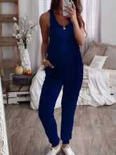 Load image into Gallery viewer, Women's Pregnant Women Lace Up Leisure Jumpsuit