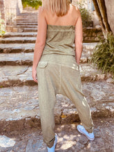 Load image into Gallery viewer, Casual Sleeveless Solid Color Tube Top Jumpsuit