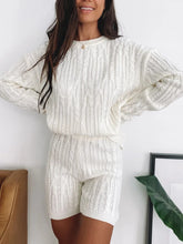 Load image into Gallery viewer, Simple Casual Loose Loungewear Knitted Suit