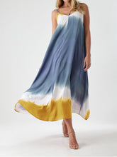 Load image into Gallery viewer, V-neck Sleeveless Tie-dye Dress