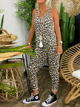 Load image into Gallery viewer, Casual Retro Loose Leopard Jumpsuit