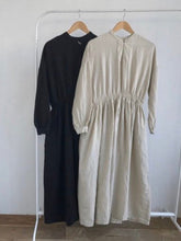 Load image into Gallery viewer, Solid Color Wild Fashion Waist Dress