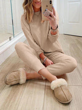 Load image into Gallery viewer, Simple Comfortable Casual Loose Soft Comfortable Top Pants Knitted Suit