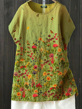 Load image into Gallery viewer, Flower Short Sleeve Casual Floral Shirts & Tops