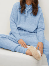Load image into Gallery viewer, Knitted Hooded Long Sleeve Top Casual Pants Set